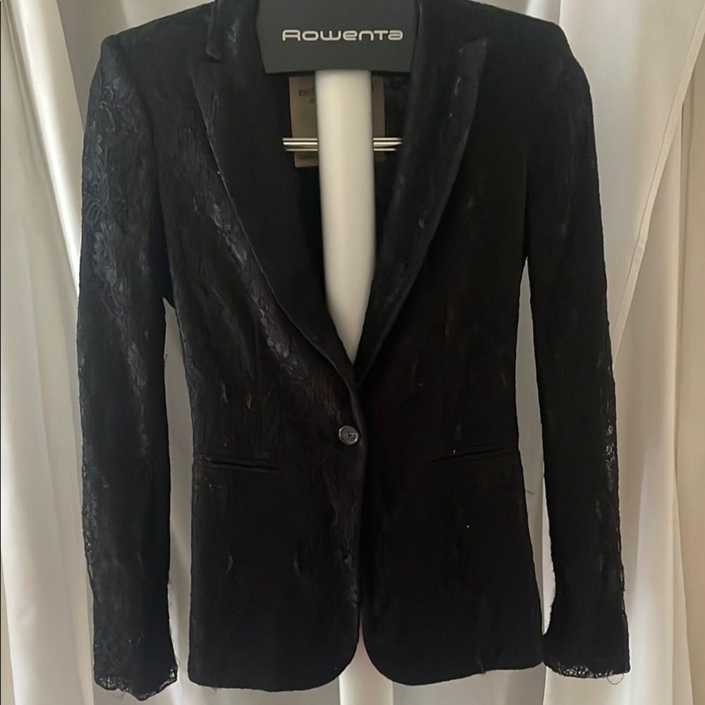 Ralph Lauren Black Blazer Tailored Suit Jacket